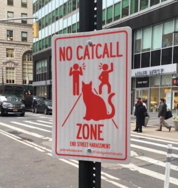 le panneau qui montre l’interdiction d’appeler son chat …